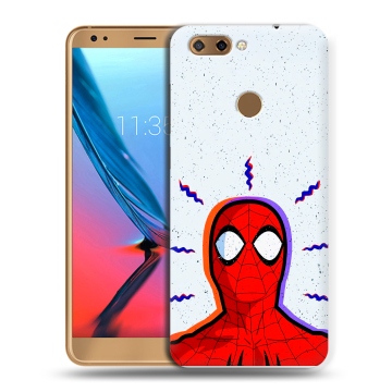 Силиконовый чехол на ZTE Blade V9 с принтом Spiderman Человек паук