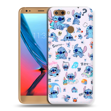Силиконовый чехол на ZTE Blade V9 с принтом Лило и Стич
