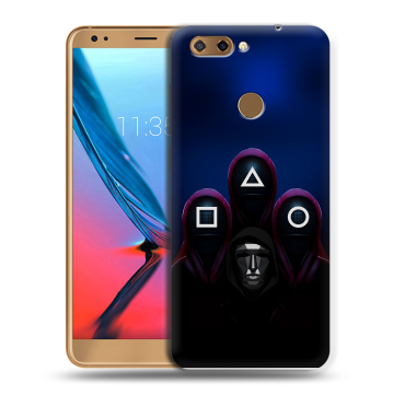 Силиконовый чехол на ZTE Blade V9 с принтом Игра Кальмара