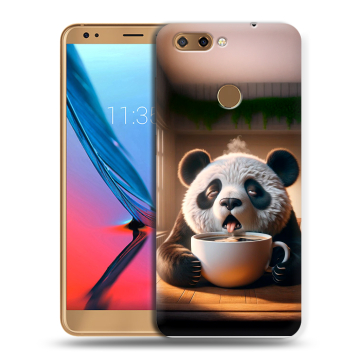 Силиконовый чехол на ZTE Blade V9 с принтом смешная панда Силиконовый чехол на ZTE Blade V9 с принтом смешная панда