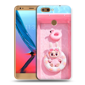 Силиконовый чехол на ZTE Blade V9 с принтом Labubu Лабубу