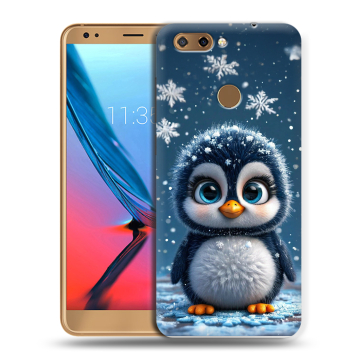 Силиконовый чехол на ZTE Blade V9 с принтом Новый год