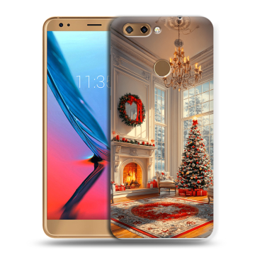 Силиконовый чехол на ZTE Blade V9 с принтом Новый год