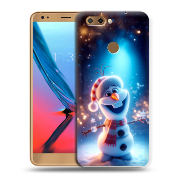 Силиконовый чехол на ZTE Blade V9 с принтом Новый год