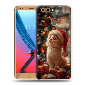 Силиконовый чехол на ZTE Blade V9 с принтом Новый год