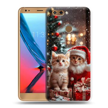 Силиконовый чехол на ZTE Blade V9 с принтом Новый год