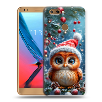 Силиконовый чехол на ZTE Blade V9 с принтом Новый год