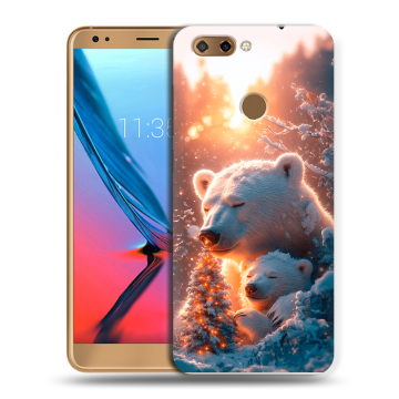 Силиконовый чехол на ZTE Blade V9 с принтом Новый год