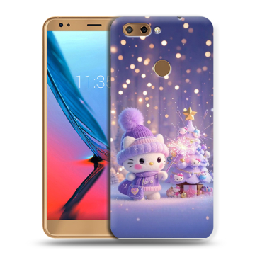 Силиконовый чехол на ZTE Blade V9 с принтом Новый год