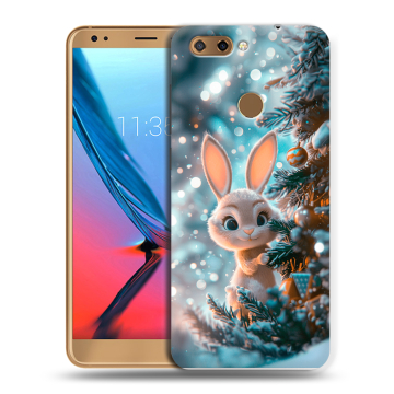Силиконовый чехол на ZTE Blade V9 с принтом Новый год