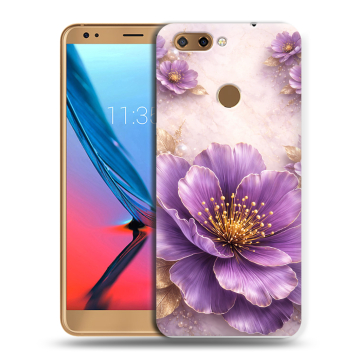 Силиконовый чехол на ZTE Blade V9 с принтом женский