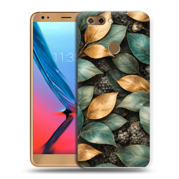 Силиконовый чехол на ZTE Blade V9 с принтом женский
