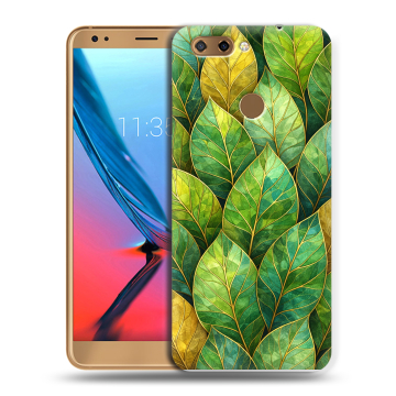 Силиконовый чехол на ZTE Blade V9 с принтом женский