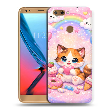 Силиконовый чехол на ZTE Blade V9 с принтом для девочек