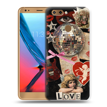 Силиконовый чехол на ZTE Blade V9 с принтом для девочек