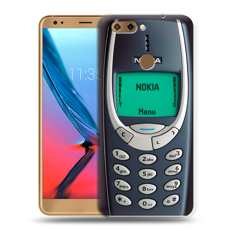 Силиконовый чехол на ZTE Blade V9 с принтом Старый телефон Силиконовый чехол на ZTE Blade V9 с принтом Старый телефон