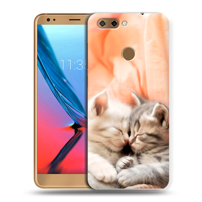 Силиконовый чехол на ZTE Blade V9 с принтом Котята Силиконовый чехол на ZTE Blade V9 с принтом Котята