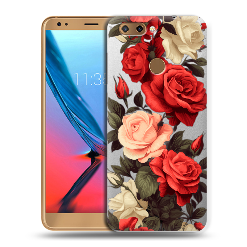 Силиконовый чехол на ZTE Blade V9 с принтом Розы Силиконовый чехол на ZTE Blade V9 с принтом Розы