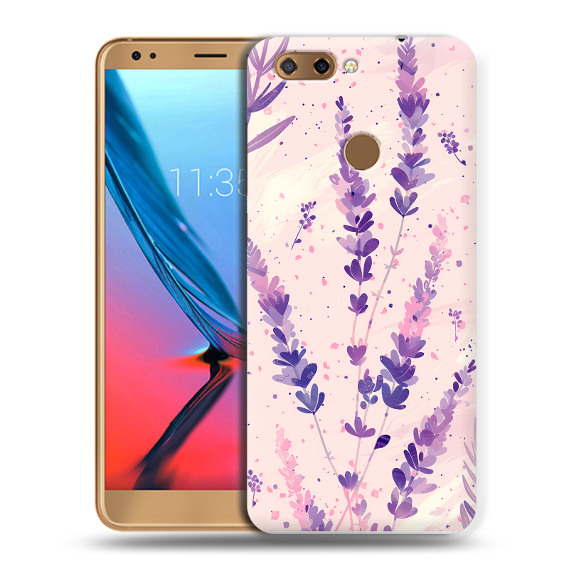 Силиконовый чехол на ZTE Blade V9 с принтом цветы лаванда Силиконовый чехол на ZTE Blade V9 с принтом цветы лаванда