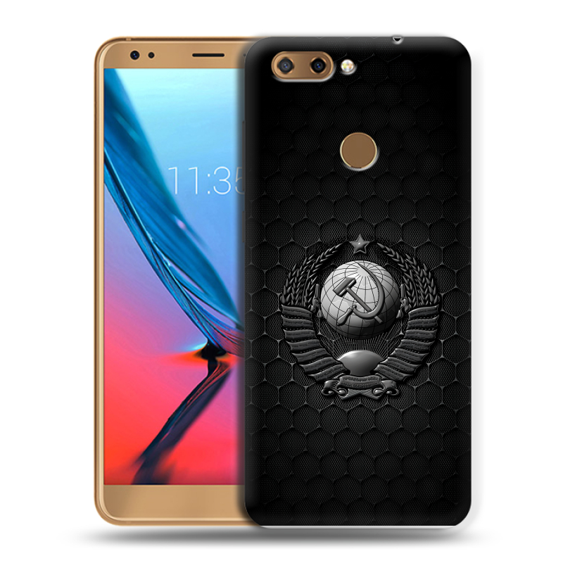 Силиконовый чехол на ZTE Blade V9 с принтом Герб Флаг СССР Силиконовый чехол на ZTE Blade V9 с принтом Герб Флаг СССР