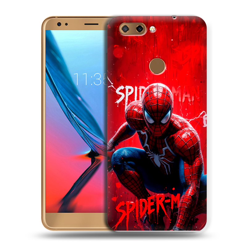 Силиконовый чехол на ZTE Blade V9 с принтом Spiderman Человек паук Силиконовый чехол на ZTE Blade V9 с принтом Spiderman Человек паук