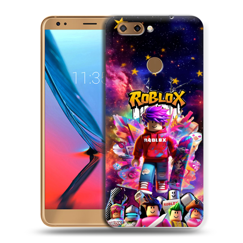 Силиконовый чехол на ZTE Blade V9 с принтом Roblox Роблокс Силиконовый чехол на ZTE Blade V9 с принтом Roblox Роблокс