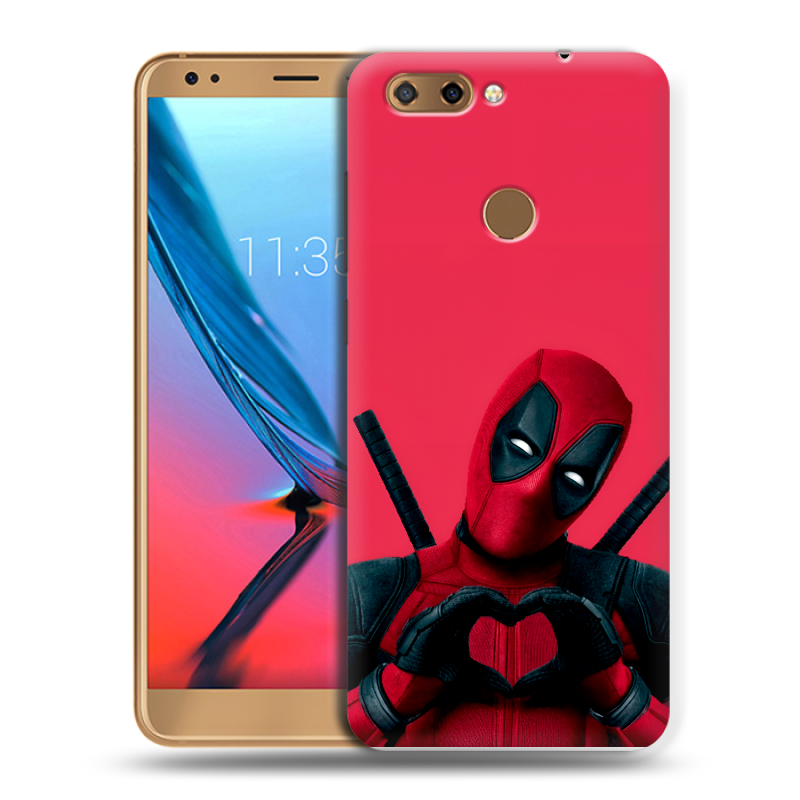 Силиконовый чехол на ZTE Blade V9 с принтом Дедпул Deadpool Силиконовый чехол на ZTE Blade V9 с принтом Дедпул Deadpool