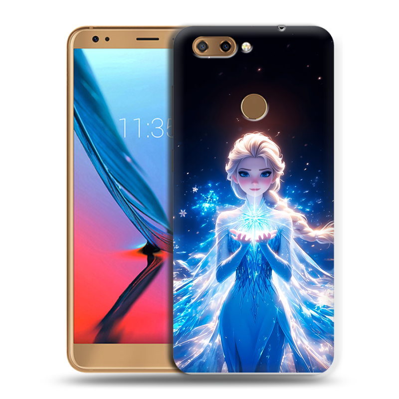 Силиконовый чехол на ZTE Blade V9 с принтом Холодное сердце Frozen Силиконовый чехол на ZTE Blade V9 с принтом Холодное сердце Frozen