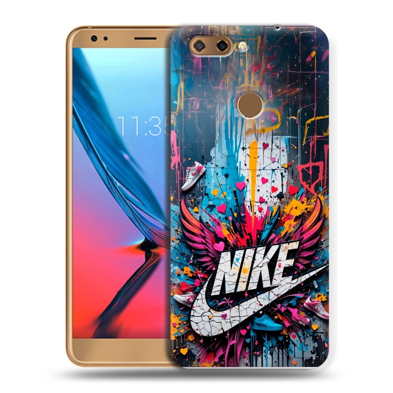 Силиконовый чехол на ZTE Blade V9 с принтом Nike Найк Силиконовый чехол на ZTE Blade V9 с принтом Nike Найк