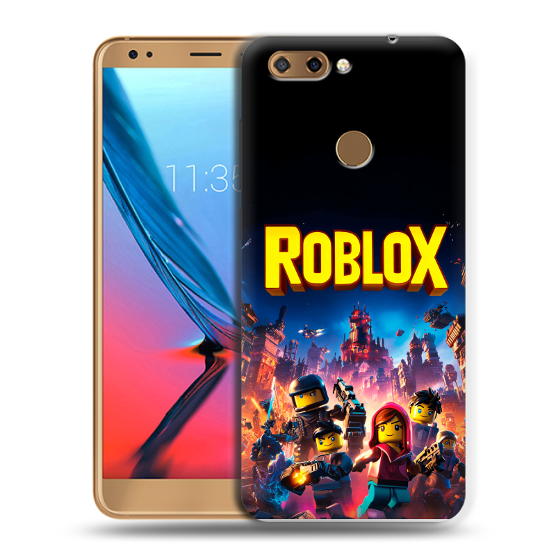 Силиконовый чехол на ZTE Blade V9 с принтом Roblox Роблокс Силиконовый чехол на ZTE Blade V9 с принтом Roblox Роблокс