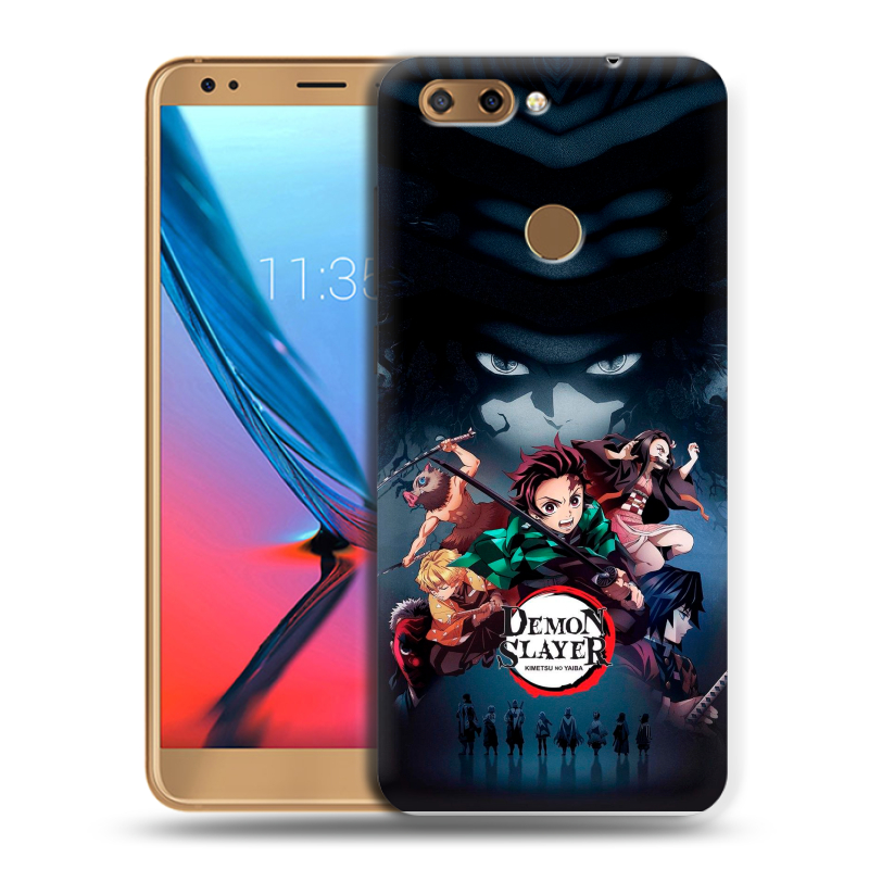 Силиконовый чехол на ZTE Blade V9 с принтом Demon Slayer Клинок рассекающий демонов Силиконовый чехол на ZTE Blade V9 с принтом Demon Slayer Клинок рассекающий демонов