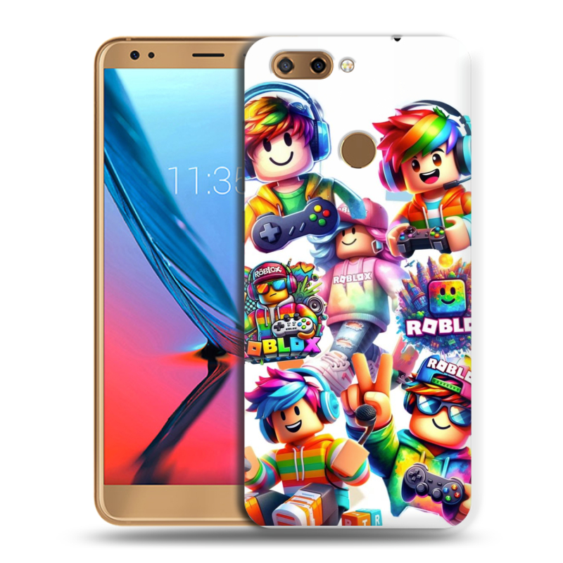 Силиконовый чехол на ZTE Blade V9 с принтом Roblox Роблокс Силиконовый чехол на ZTE Blade V9 с принтом Roblox Роблокс