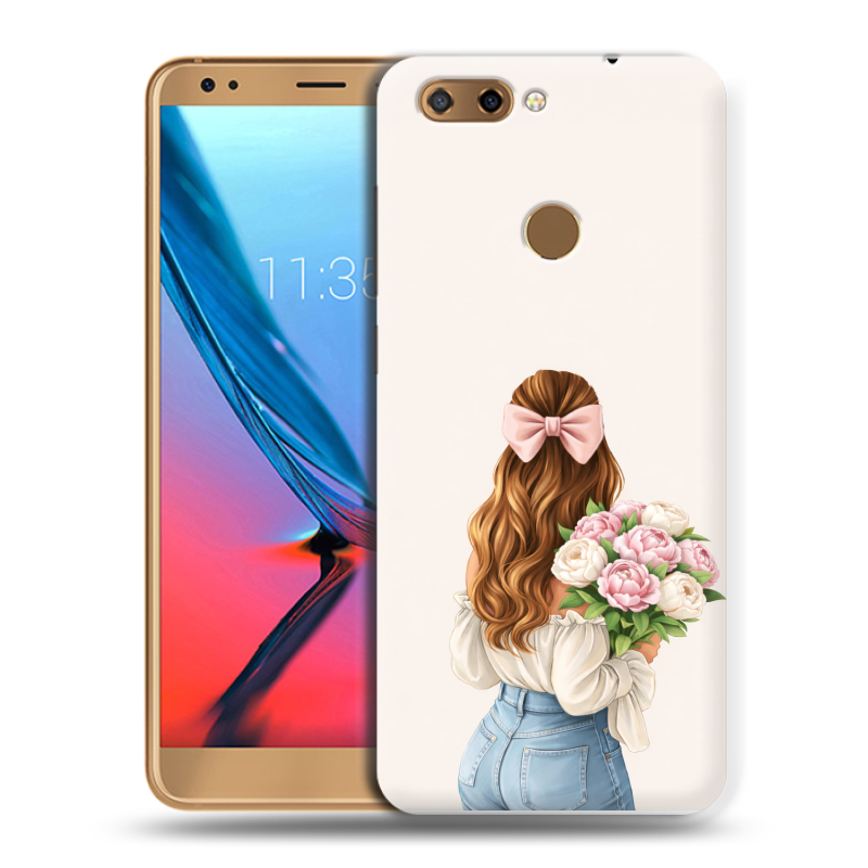 Силиконовый чехол на ZTE Blade V9 с принтом женский Силиконовый чехол на ZTE Blade V9 с принтом женский