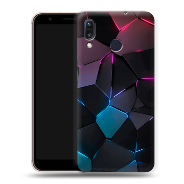Силиконовый чехол на ASUS ZenFone Max M1 ZB555KL с принтом Геометрия неона Силиконовый чехол на ASUS ZenFone Max M1 ZB555KL с принтом Геометрия неона