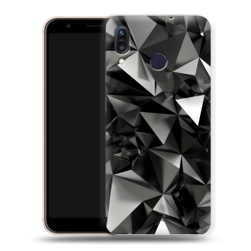 Силиконовый чехол на ASUS ZenFone Max M1 ZB555KL с принтом Черные кристаллы Силиконовый чехол на ASUS ZenFone Max M1 ZB555KL с принтом Черные кристаллы