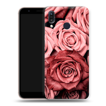 Силиконовый чехол на ASUS ZenFone Max M1 ZB555KL с принтом Цветы розы Силиконовый чехол на ASUS ZenFone Max M1 ZB555KL с принтом Цветы розы