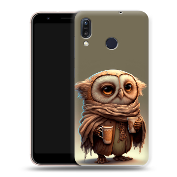 Силиконовый чехол на ASUS ZenFone Max M1 ZB555KL с принтом Сова Силиконовый чехол на ASUS ZenFone Max M1 ZB555KL с принтом Сова