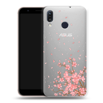 Силиконовый чехол на ASUS ZenFone Max M1 ZB555KL с принтом Ветка сакуры Силиконовый чехол на ASUS ZenFone Max M1 ZB555KL с принтом Ветка сакуры
