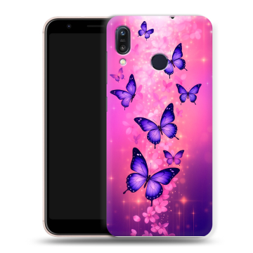 Силиконовый чехол на ASUS ZenFone Max M1 ZB555KL с принтом Бабочки Силиконовый чехол на ASUS ZenFone Max M1 ZB555KL с принтом Бабочки