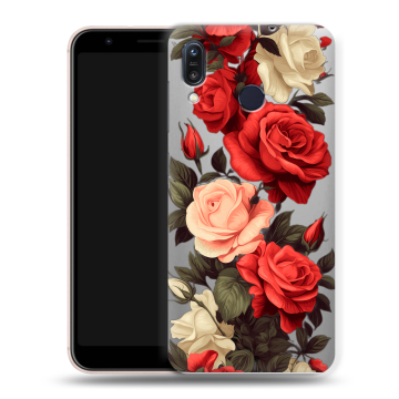 Силиконовый чехол на ASUS ZenFone Max M1 ZB555KL с принтом Розы Силиконовый чехол на ASUS ZenFone Max M1 ZB555KL с принтом Розы