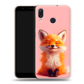 Силиконовый чехол на ASUS ZenFone Max M1 ZB555KL с принтом милая лиса Силиконовый чехол на ASUS ZenFone Max M1 ZB555KL с принтом милая лиса