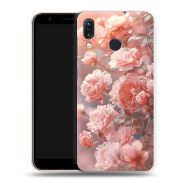 Силиконовый чехол на ASUS ZenFone Max M1 ZB555KL с принтом Розовые розы Силиконовый чехол на ASUS ZenFone Max M1 ZB555KL с принтом Розовые розы