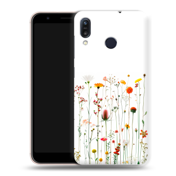 Силиконовый чехол на ASUS ZenFone Max M1 ZB555KL с принтом цветы Силиконовый чехол на ASUS ZenFone Max M1 ZB555KL с принтом цветы