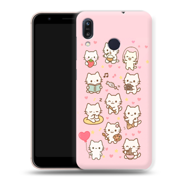 Силиконовый чехол на ASUS ZenFone Max M1 ZB555KL с принтом Hello Kitty Хелоу Кити Силиконовый чехол на ASUS ZenFone Max M1 ZB555KL с принтом Hello Kitty Хелоу Кити