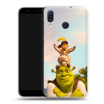 Силиконовый чехол на ASUS ZenFone Max M1 ZB555KL с принтом Шрек Shrek