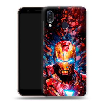 Силиконовый чехол на ASUS ZenFone Max M1 ZB555KL с принтом Железный человек Ironman Силиконовый чехол на ASUS ZenFone Max M1 ZB555KL с принтом Железный человек Ironman