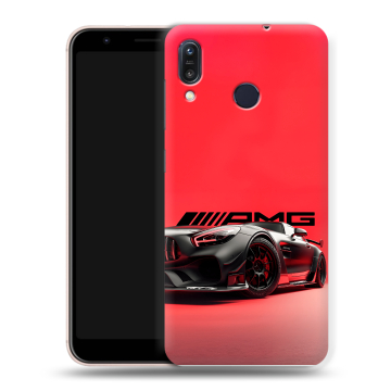 Силиконовый чехол на ASUS ZenFone Max M1 ZB555KL с принтом Мерседес Mercedes AMG