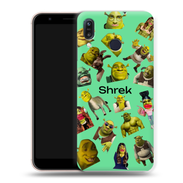 Силиконовый чехол на ASUS ZenFone Max M1 ZB555KL с принтом Шрек Shrek