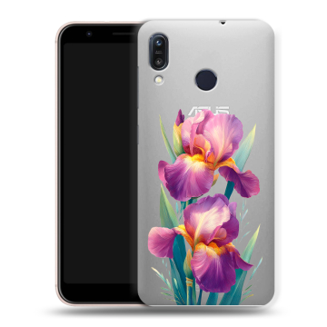 Силиконовый чехол на ASUS ZenFone Max M1 ZB555KL с принтом Цветы орхидеи