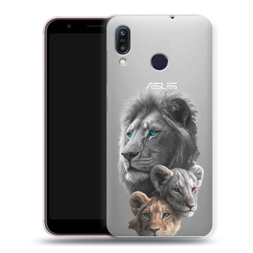 Силиконовый чехол на ASUS ZenFone Max M1 ZB555KL с принтом Львы